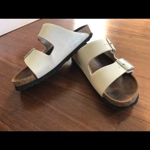 Birkenstock LIMITED EDITION White Sparkle Arizona